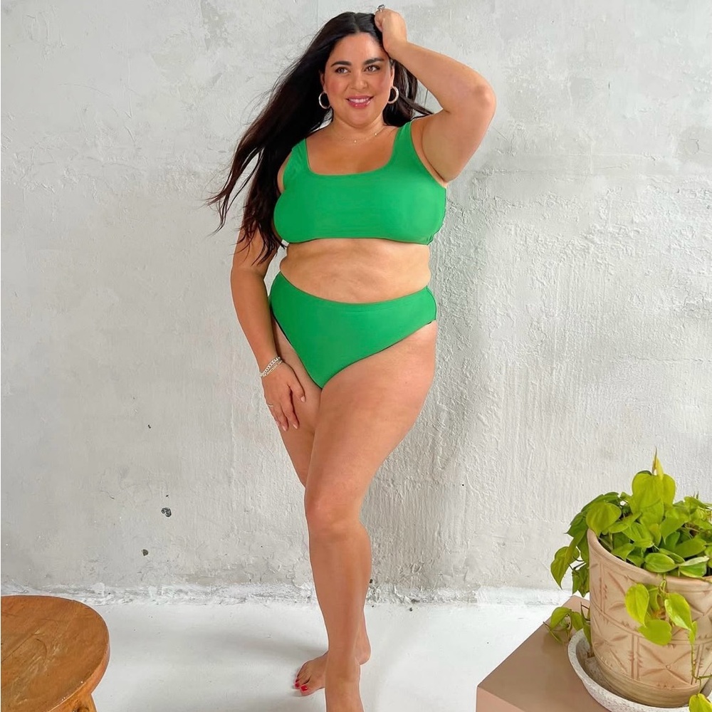 NWT Joe Fresh x Roxy Earle Hunter Green 2 piece Swimwear Set